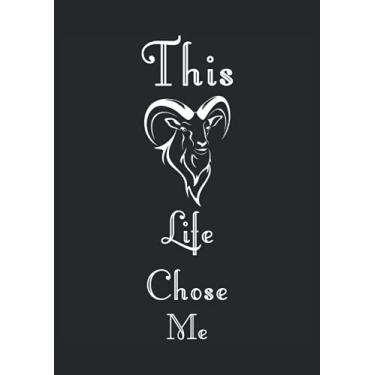Imagem de This Goat Life choose me: Notebook DIN A4 COLUMN 120 Pages - 8.27" x 11.69" (21 x 29.7cm)|Farmer Notebook|Farming Planner| Notebook for Farmers