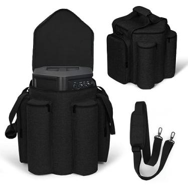 Imagem de PISOSN Capa Portátil Bolsa de Transporte Compatível com Alto-Falante Bluetooth Portátil Bose S1 Pro (Preto)
