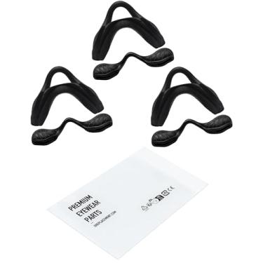 Imagem de OWORK 3 pares de protetores de nariz para óculos de sol de silicone ultra macio para Oakley EV Zero Path OO9308/EV Zero Pitch OO9383/EV Zero Range OO9327, kit de reposição para óculos antiderrapantes