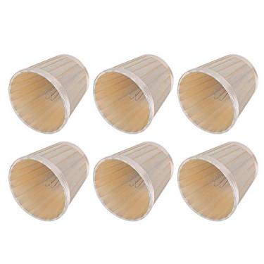 Imagem de 6 PCS Moderno Simples Lustre Pingente Abajur Capa para Quarto, Sala de Estar, Hall, Hotel, Elegante Abajur de Parede Amarelo Dourado Estilo Lustre Abajur Pingente