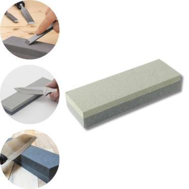 Imagem de Pedra de Afiar Amolar Faca Canivete Dupla Face Profissional - Uso Prof