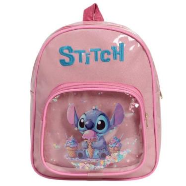 Imagem de Mochila Infantil Costas Stitch Feminina Passeio Pequena - Plike