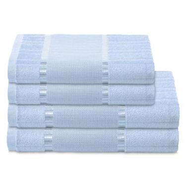 Imagem de Kit Jogo de Toalhas Para Bordar Dohler 4 Peças Banho e Rosto Bella Bar