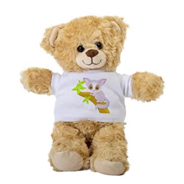 Imagem de Fun Zoo Galago Teddy Bear, Gift Stuffed Animal, Plush Teddy Bear with Tee, Welcoming Baby Gift, Gift for Her, Gift for Newborn, Cute Birthday Basket