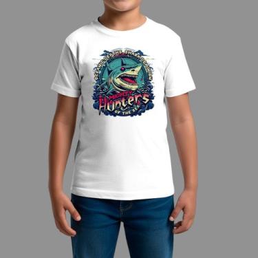 Imagem de Camisetas Infatil Básica Masculina Casual Moda De Rua Gola Redonda Hun