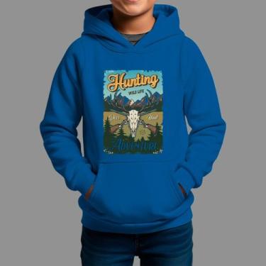 Imagem de Moletom Canguru Infantil Basico Masculino Moda De Country confortável 