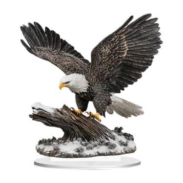 Imagem de shamjina Pias central da mesa de águia acrílica criativa com base para a prateleira de exibição em casa