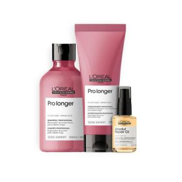 Imagem de Kit Pro Longer Sh 300ml + Cond 200ml + Óleo 30ml - Loreal Profissional