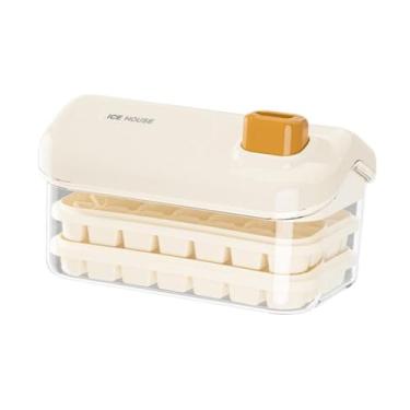 Imagem de Bothyi Modelo de gelo modelo moldes de cubo de gelo economiza espaço empurre para baixo, a