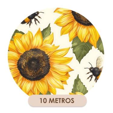 Imagem de Papel de Parede Vinílico Lavável Girassol Beleza e Praticidade para Su