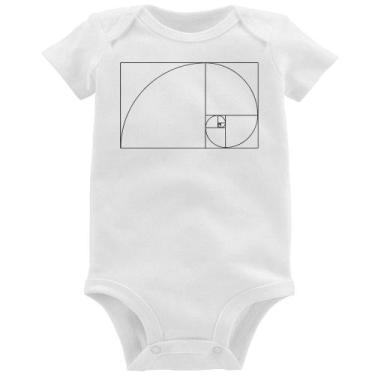 Imagem de Body Bebê Proporção Áurea Fibonacci - Foca na Moda, Branco, M