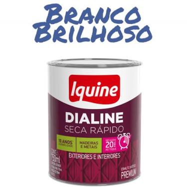 Imagem de Tinta Esmalte Sintético 3L - IQUINE (MADEIRA E METAIS), Branco Brilhos