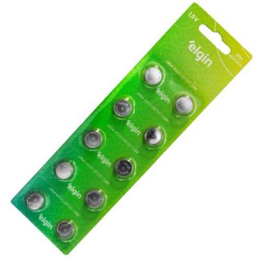 Imagem de Bateria Alcalina LR1130 Elgin LR54 AG10 10 unidades