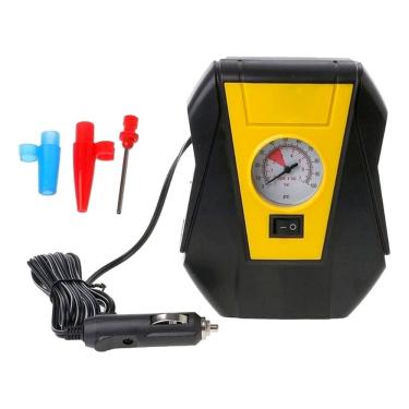 Imagem de Bomba de Ar Compressor Portátil Inflador Calibragem 120W Carro Moto Bicicleta Boia