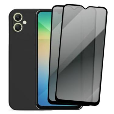 Imagem de Kit Proteção para Samsung Galaxy A06, Capa Anti Impacto e 2 Películas de Privacidade 3D, Preto