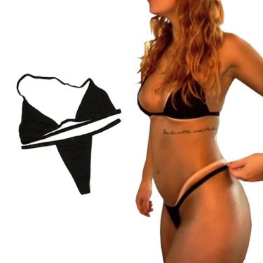 Imagem de Biquíni Marquinha de Fita em Tecido - Pretinho Básico