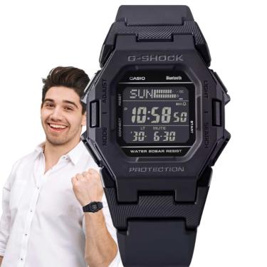 Imagem de Relógio Casio G-Shock Masculino Esportivo Contador de passos Bluetooth 5 Alarmes Digital GD-B500-1DR