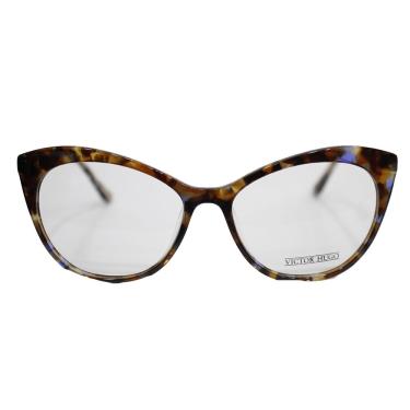 Imagem de Óculos de grau acetato demi marrom e azul - Vitor Hugo