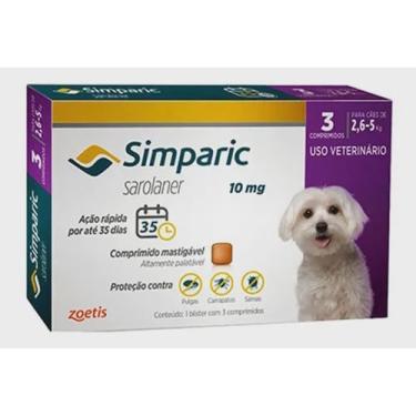 Imagem de Simparic 10Mg 2,6 A 5Kg 3 Comprimidos