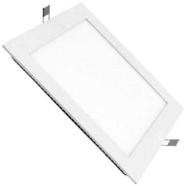 Imagem de Luminaria Led Embutir Quadrada Slim 18W 6500K 21Cm Economax