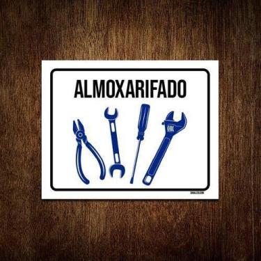 Imagem de Kit 5 Placas Sinalização Almoxarifado Ferramentas - Sinalizo.Com