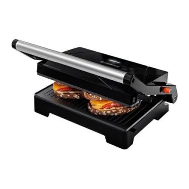 Imagem de Grill Multiuso Cadence Duas Chapas 1000W 127V, Preto, 110V