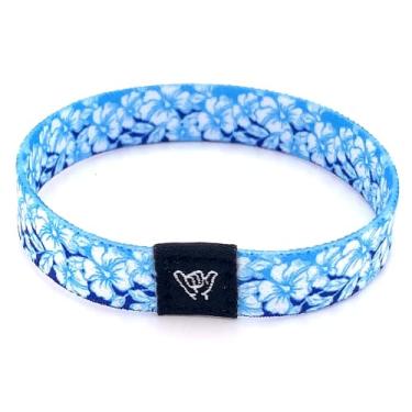 Imagem de Hang Loose Bands - Pulseira de praia de surfista costeiro para homens, mulheres e adolescentes - Verão confortável - Pulseira reversível Boho - Festa Luau | Pequeno: 16,5 cm (tamanho de ajuste mais