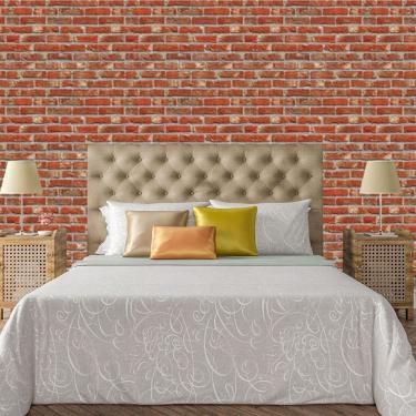 Imagem de Papel De Parede Adesivo Tijolo Lavável Sala Quarto Cozinha
