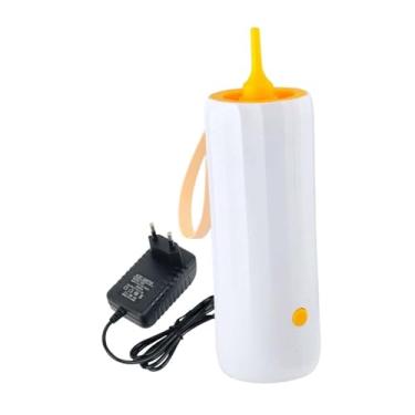 Imagem de shamjina Bolloon Pump Electric Blower Machine de 17W inflador de balão, bomba de ar para guirlanda, aniversário de festas de festas de aniversário, Amarelo