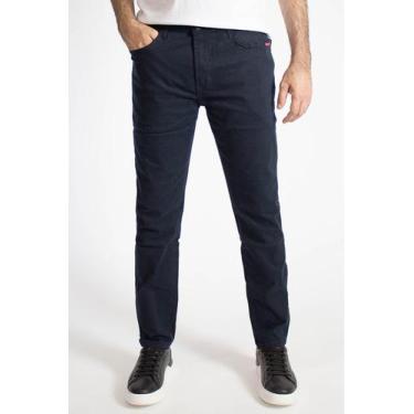Imagem de Calça Sarja Masculina Slim Básica Polo Wear Azul Escuro, Azul escuro, 