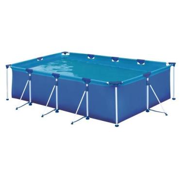 Imagem de Piscina Estrutural Retangular 5000 Litros Premium 4,03X2,84X0,75m PVC 