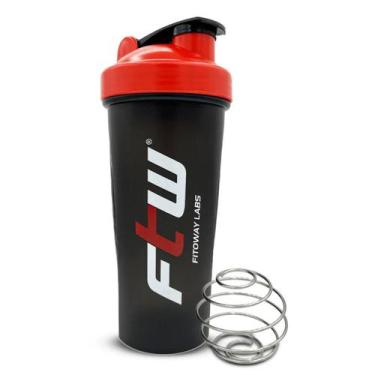 Imagem de Coqueteleira Academia Garrafa Squeeze Shaker FTW Várias Cores Entrega 