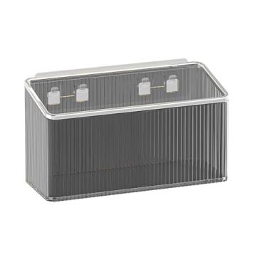 Imagem de FANGOOLSS Prateleiras flutuantes | Organizador flutuante que economiza espaço para cozinha, banheiro e escritório | Prateleiras de armazenamento de plástico para maquiagem e decoração de casa (cinza e