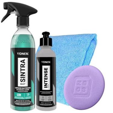 Imagem de Kit Detalhamento Interno Sintra Intense Flanela Aplicador - VONIXX