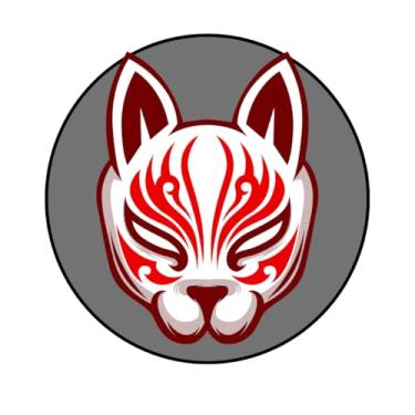 Imagem de Adesivo Decorativo Redondo Samuray, 5 cm, Modelos SM187 a SM194 (SM193, Papel Couché 190, 5 CM)