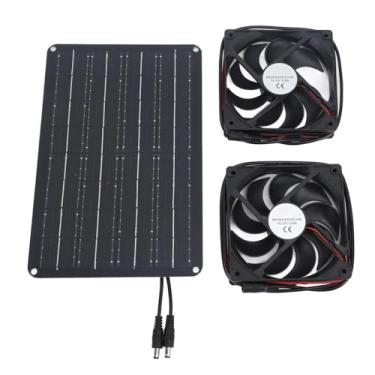 Imagem de Kit de Ventilador de Energia Solar de 15w de 12V para Pequeno Galinheiro, Exaustor de Exaustão da Janela do Kit de Painel Solar Com Cabo de 4,9 Pés, Fluxo de Ar Refrescante, para (1 fã)