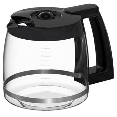 Imagem de Garrafa de vidro de substituição para 14 xícaras para modelos de cafeteira Cuisinart DCC-2200RC, DCC-2200, DCC-2600, DCC-2800, DCC-3200, DCC-3200P1, DCC-3200FR, DCC-T20, DCC-1800FR, CBC-7400, CBC-7000
