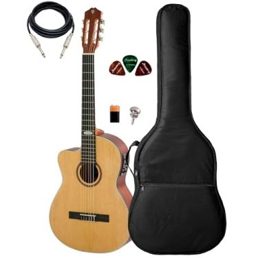 Imagem de Violão Strinberg Sc200c Ns Lh Canhoto Kit Capa Acolchoada
