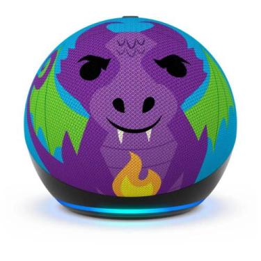 Imagem de Amazon Echo Dot 5ª Geração Kids Assistente Virtual Alexa - Dragão