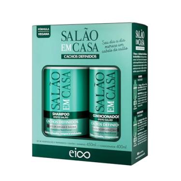 Imagem de Eico Kit Salão em Casa Cachos Definidos Shampoo 450ml + Condicionador 400ml