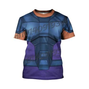 Imagem de Camiseta Masculina De Verão Anime Saint Seiya Cosplay Manga Curta Esta