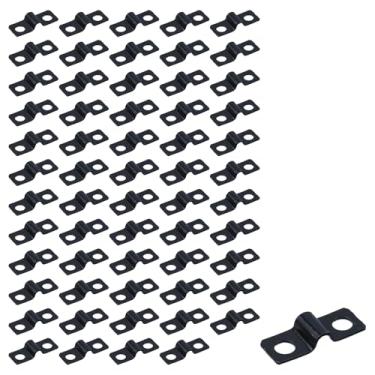 Imagem de LC LICTOP Braçadeiras de conduíte, braçadeira de correia de tubo de ferro, suporte em U de dois furos para instalação de tubo de 3/40.6 cm, tubo, cabo ou cabo de fio, 60 peças de clipe de conduíte