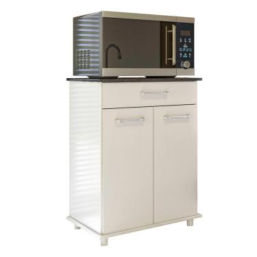 Imagem de Balcão Multiuso Isis 2 Portas e 1 Gaveta - Nicioli Branco