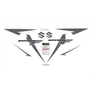 Imagem de Adesivo Compatível Suzuki Gsx 650F Preta - Spts