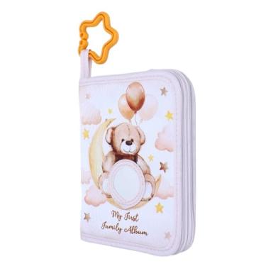 Imagem de Pssopp Soft Photo Cloth Book Baby Photo Album Detém My First Soft Cloth Família Photo Book,Baby My First Family Photo Album for Newborn Toddler Kids