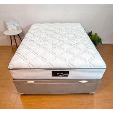 Imagem de Baú Queen + Colchão Doss Molas Ensacadas 30 Alt. (Sued Preto)