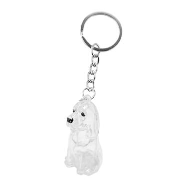 Imagem de IEUDNS Chaveiro em formato de cachorro, coletor de pelos de animais, jarra de lembranças, chaveiro de carro, garrafa para armazenamento de pelos de animais, Beagle