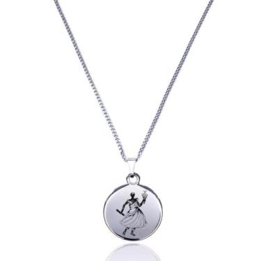 Imagem de Colar Medalha Orixá Ossain Ewé Ó Proteção Espiritual - Balaio de Santo