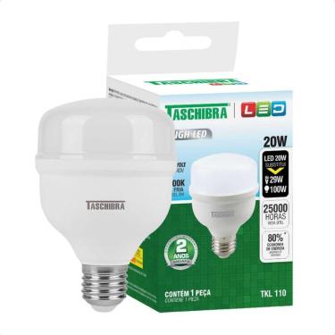 Imagem de Kit 10 Lâmpadas High Led Tkl 20w Taschibra E27 Bivolt 6500k Frio