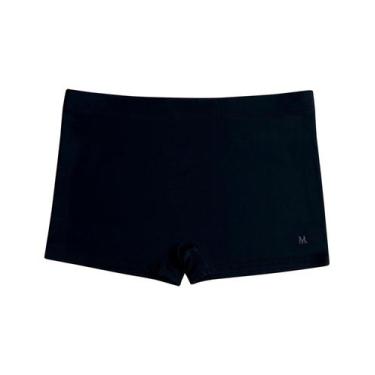 Imagem de Sunga Boxer Lisa Com Bordado Mash, Preto, G